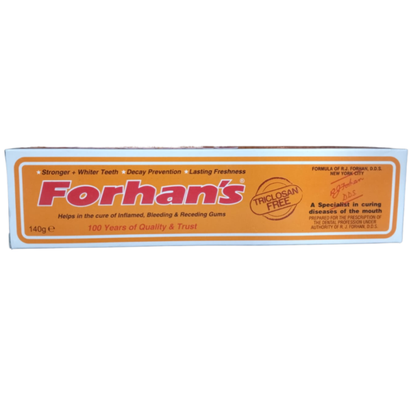 FORHANS TRICLOSAN FREE TOOTH PASTE 140G