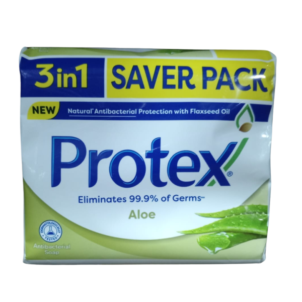 PROTEX SOAP ELIMINATES ALOE 3IN1 SAVER PACK (3X120G)