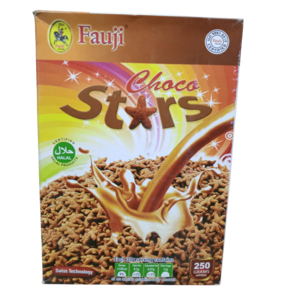 FAUJI CEREALS CHOCO STARS 250G