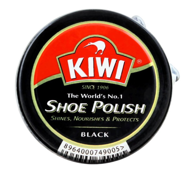 KIWI LEATHER SHOE POLISH BLACK TAN 20ML