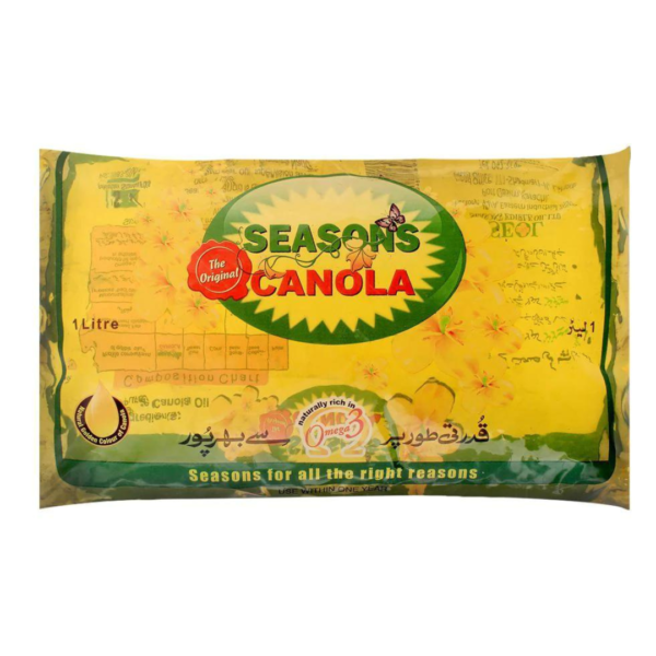SEASONS CANOLA OIL POUCH 1L