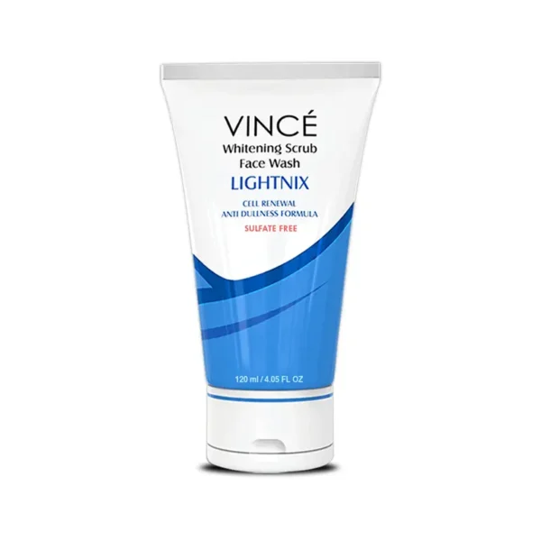 VINCE FACE WASH LIGHTNIX WHITNING SCRUB 120ML