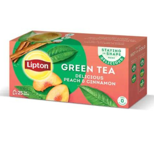LIPTON GREEN TEA PEACH TEA BAGS 25PCS