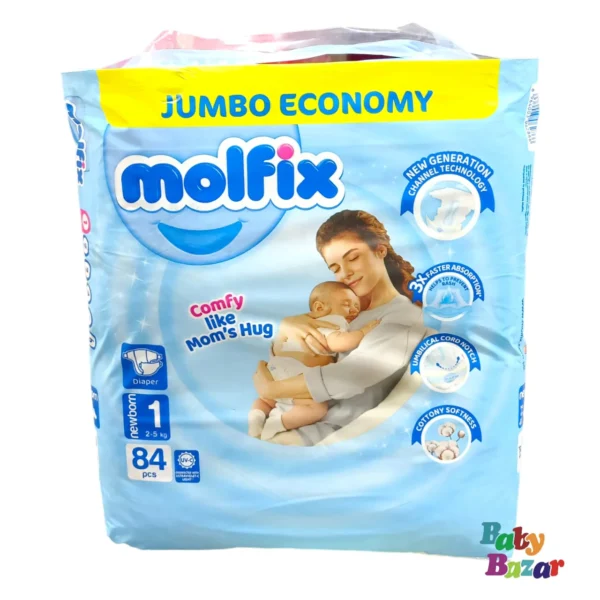 MOLFIX DIAPERS NEWBORN 1 84-PCS (2-5KG)