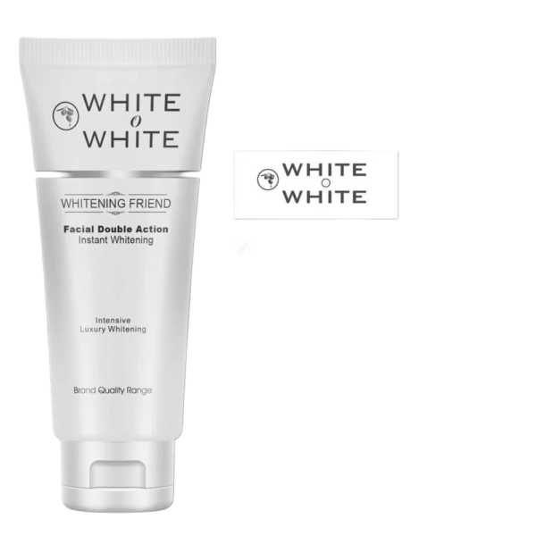 WHITE AND WHITE FACIAL MASK