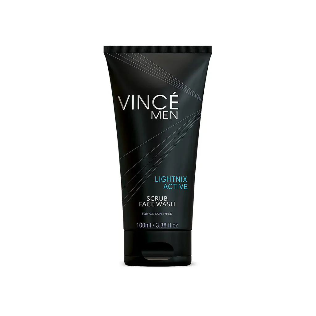 active_scrub_face_wash_1024x1024.webp VINCE FACE WASH MEN SULFATE FREE 120ML - Image 1