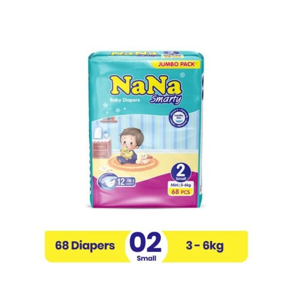NANA DIAPER JUMBO S 68PCS (3-69KG)