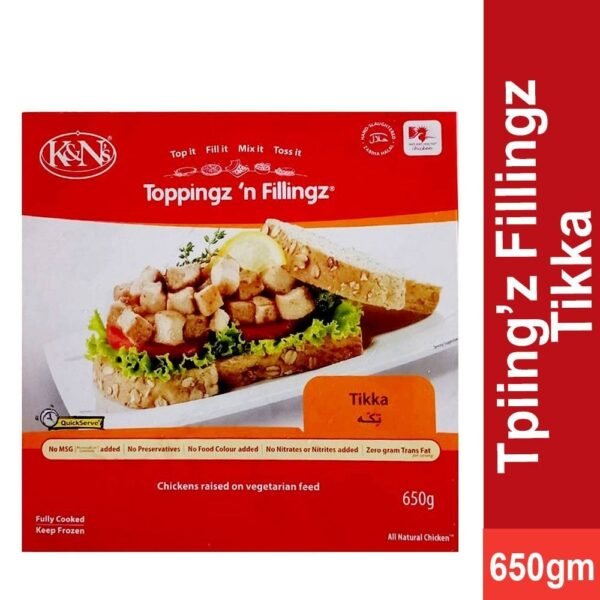 K&N'S TOPPINGS & FILLINGZ TIKKA 650G