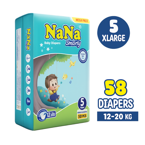 NANA SMART DIAPER 5XL 58PCS