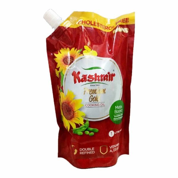 KASHMIR 2X COOKING OIL POUCH 1L
