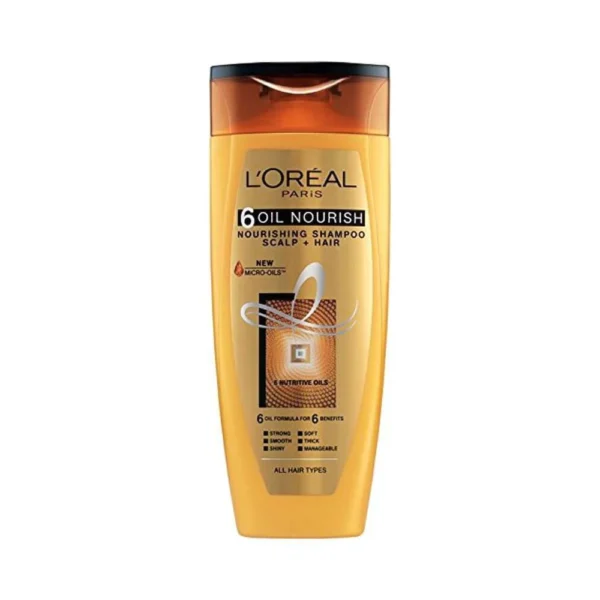 LOREAL PARIS SHAMPOO 6 OIL NOURISHING SCALP HAIR 175ML