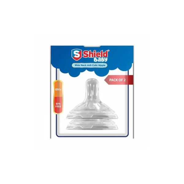 SHIELD BABY WIDE NECK ANTI COLIC NIPPLE