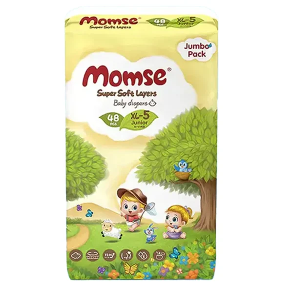 MOMSE DIAPERS 5 XL 44PCS (12-17KG)