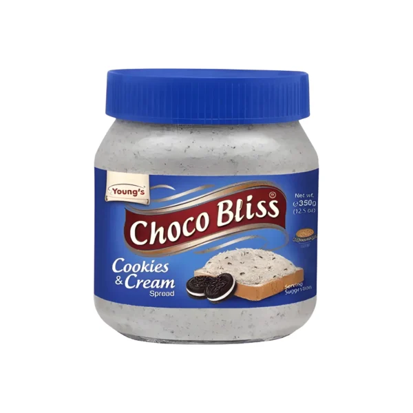 YOUNG'S CHOCO BLISS COOKIES & CREAM SPREAD 350G
