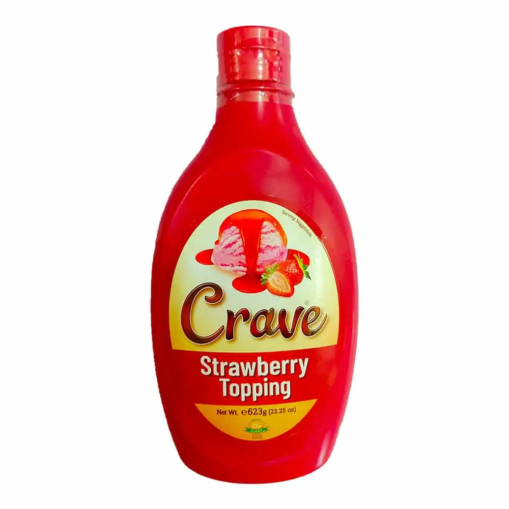 youngs-crave-topping.webp CRAVE STRAWBERRT TOPPING SYRUP 623G - Image 1