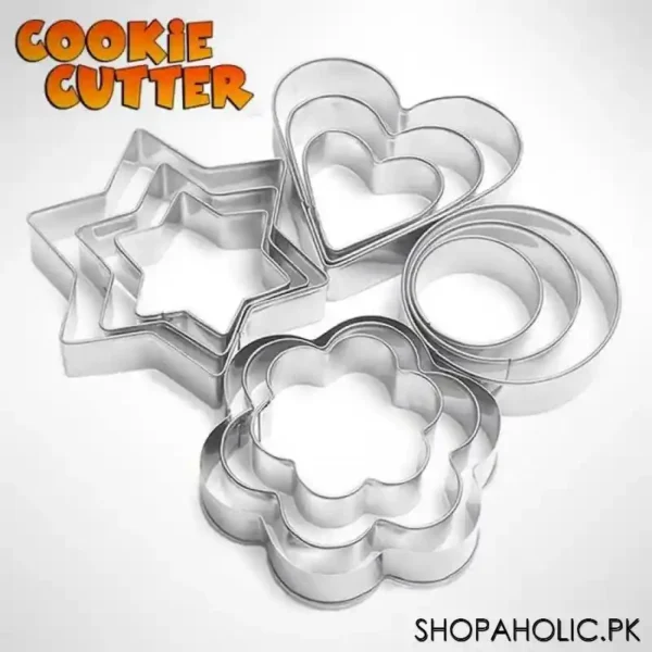 STAINLESS STEEL COOKIE CUTTER SET MEDIUM