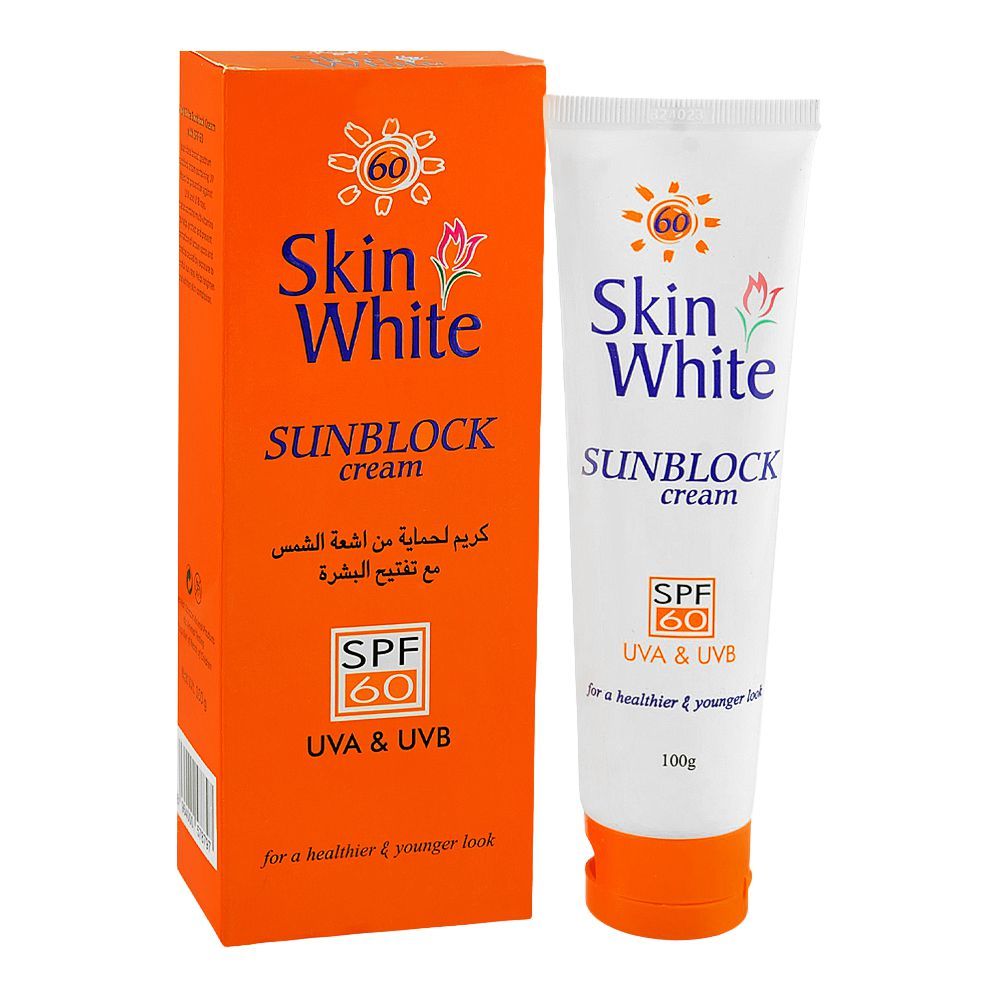 1292895-1 SKIN WHITE SUNBLOCK CREAM SPF 60 100G - Image 1