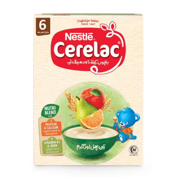NESTLE CERELAC THREE FRUITS AND WHEAT 350G