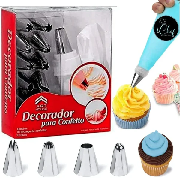 STEEL CAKE DECORADOR SET MINI