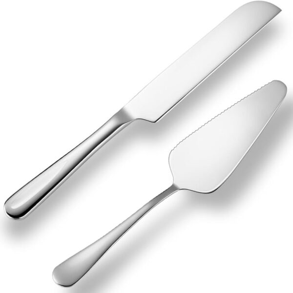 STAINLESS STEEL WEEDING CAKE&KNIFE 1PCS