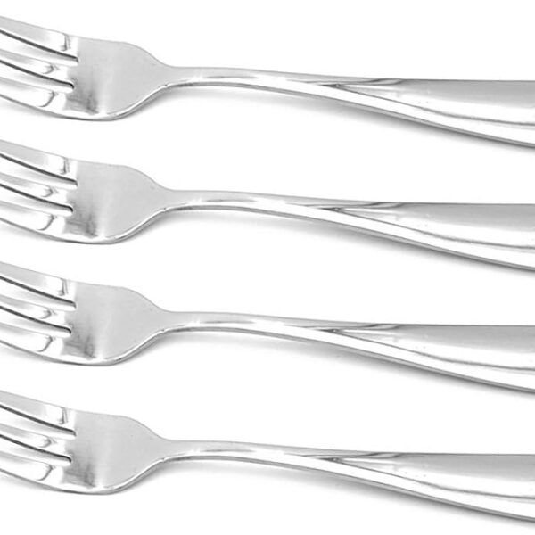 STAINLESS STEEL SALAD FORK MEDIUM 4PCS