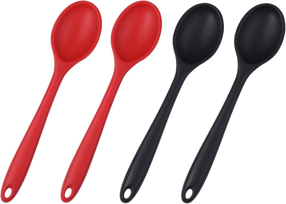61XuNHDmhiL._AC_UF1000,1000_QL80_ NON STICK SILICONE OVAL SHAPE SPOON -585 - Image 1