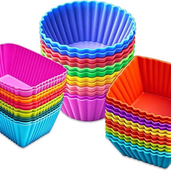 SILICONE CUPCAKE BAKING CUPS PACK MEDIUM