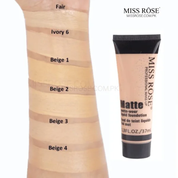 MISS ROSE BEIGE 1 LIQUID FOUNDATION 30ML