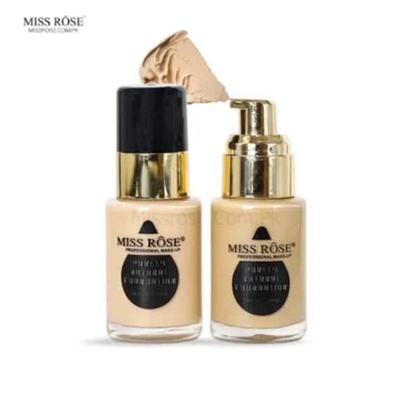 MISS ROSE PURLEY NATURAL FOUNDATION BEIGE3 30ML