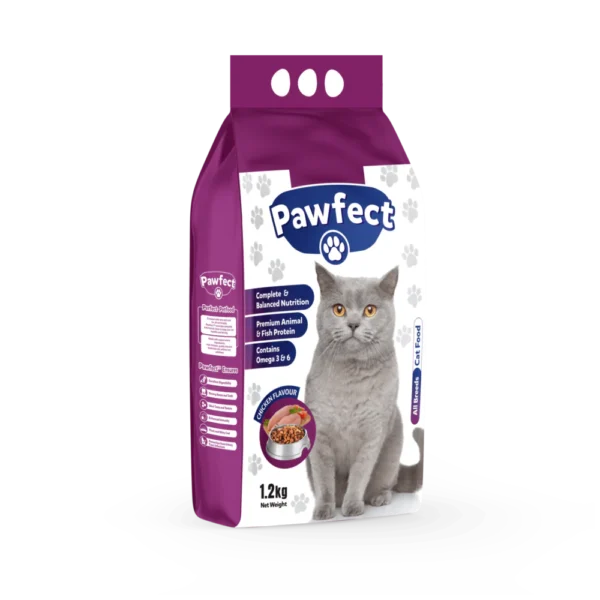 PAWFECT CAT FOOD CHICKEN ADULT 1.2KG