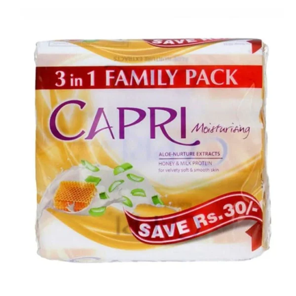 CAPRI MOISTURISING ALOE NATURE SOAP (3X120G)