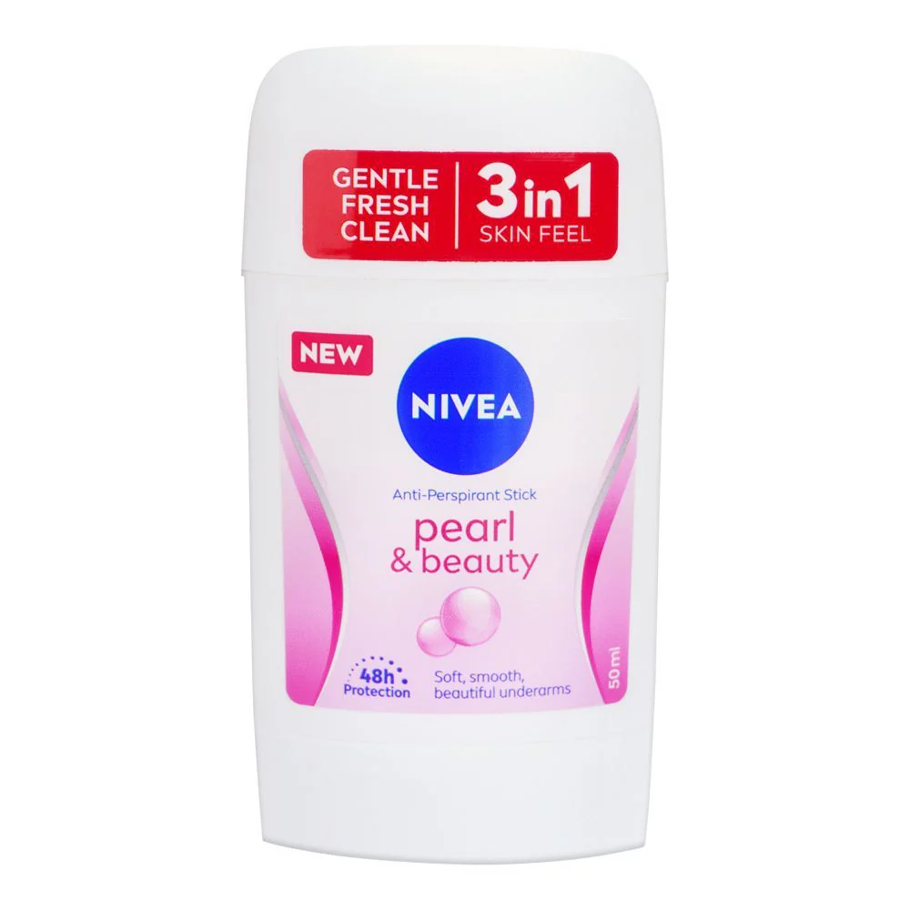 nivea-anti-perspirant-pearl-beauty-smooth-stick-50ml-844666 NIVEA PEAL&BEAUTY STICK 50ML - Image 1