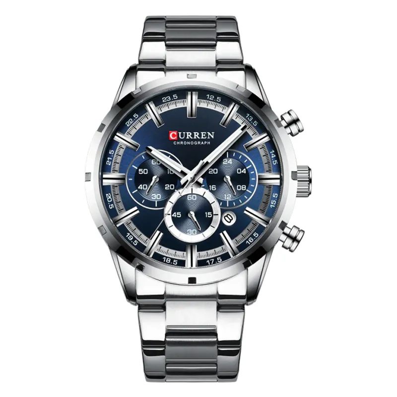 8355-blue-dial-mens-dress-watch MENS WATCH CHAIN - Image 1