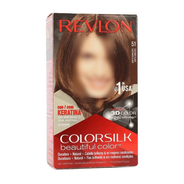 REVLON COLOR SILK LIGHT BROWN (NO.51)
