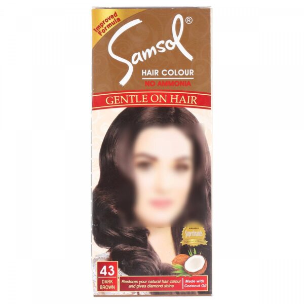 SAMSOL HAIR COLOR DARK BROWN (NO.43)